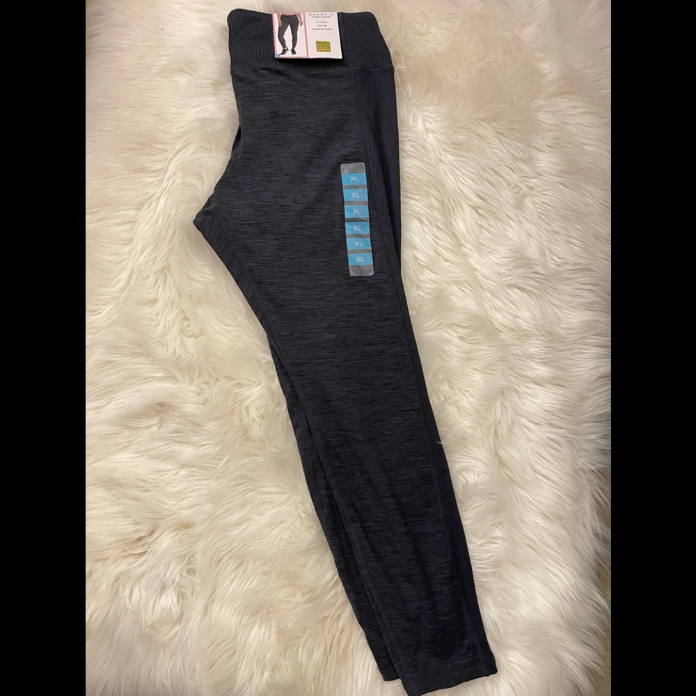 Danskin black and grey sports leggings